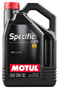 Motul 5L 100% Synthetic High Performance Engine Oil ACEA C2 BMW LL-12 FE+ 0W30